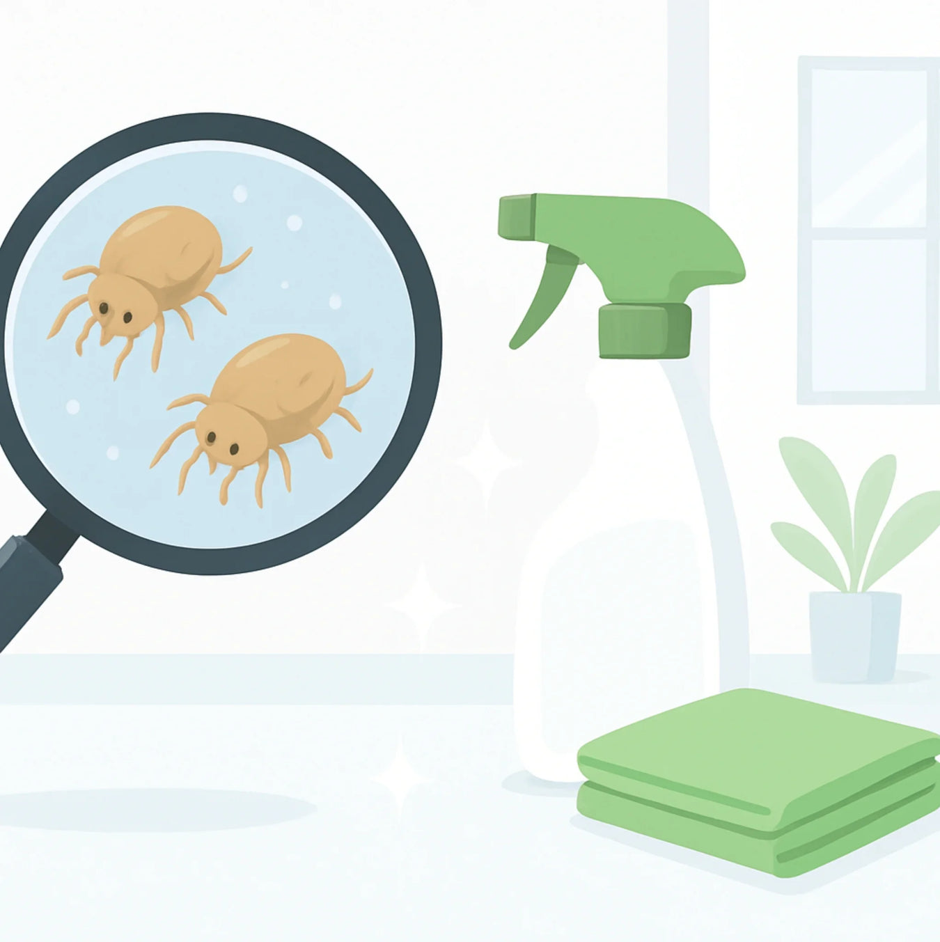 Acaro del polvo en casa