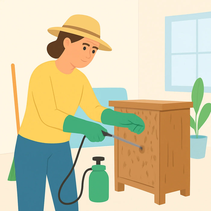 imagen de como eliminar la carcoma madera