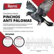Pinchos Anti Aves para Placas Solares - Remi Hogar