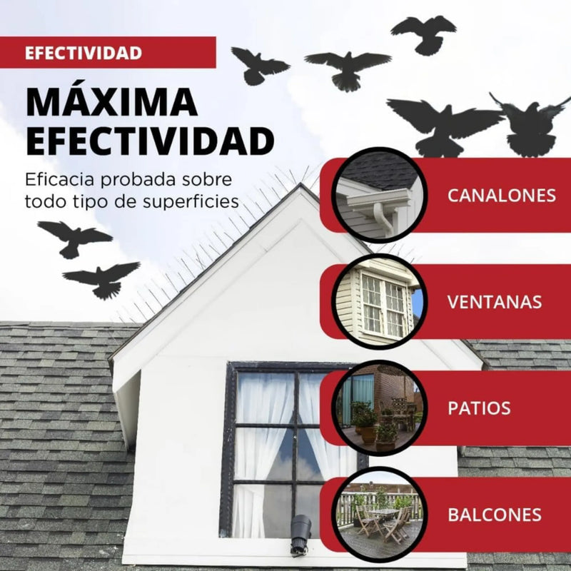 Pinchos Anti Aves para Placas Solares - Remi Hogar