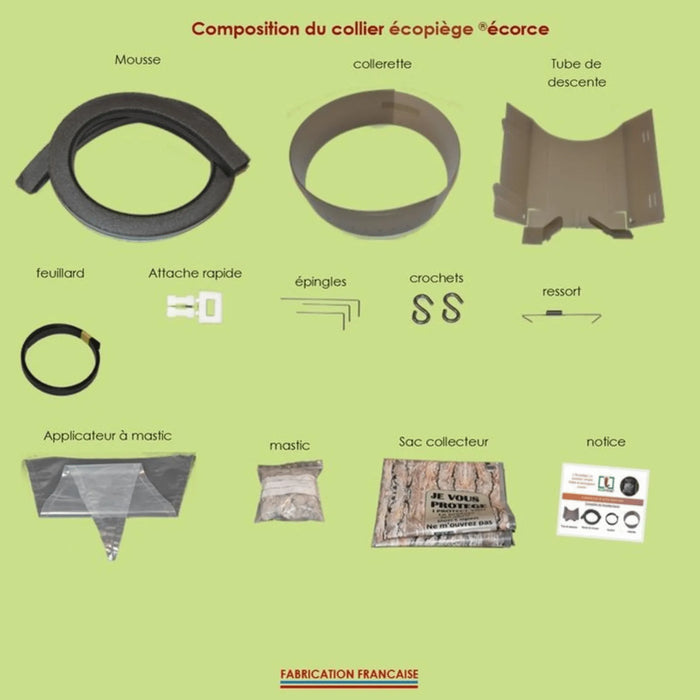 Kit 10 Trampas para procesionaria Premium - Écopiège Ecorce - Remi Hogar
