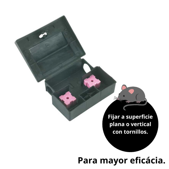 Pack 5 portacebos ratones con raticida - Remi Hogar - Remi Hogar