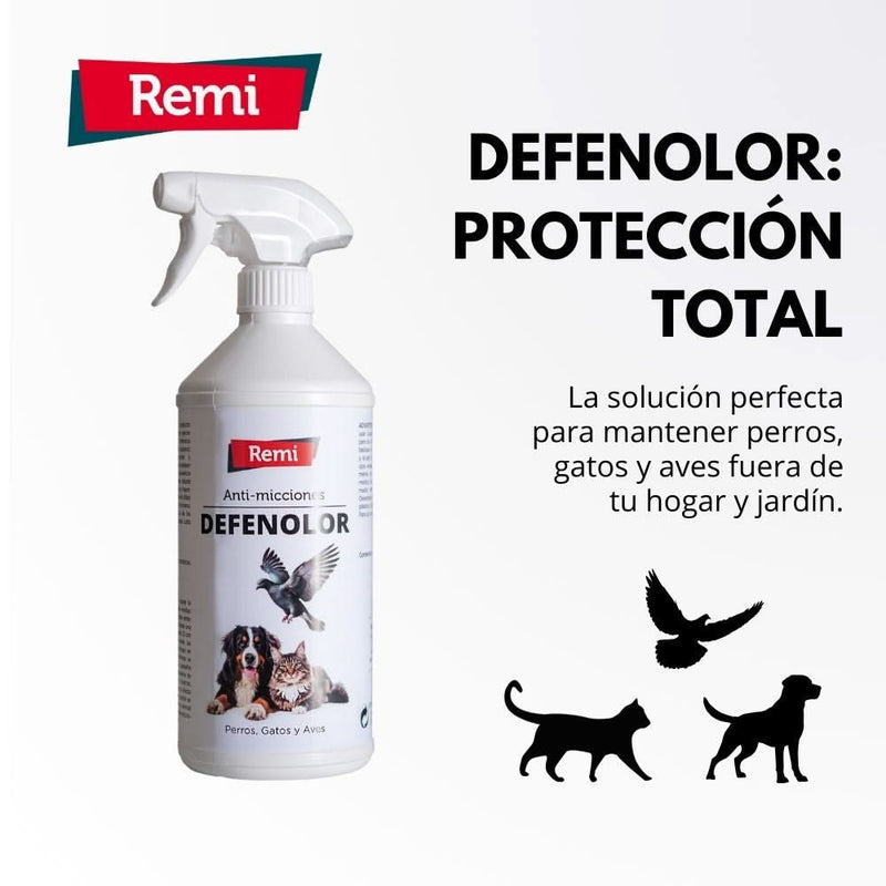 Defenolor - Spray Anti Micciones para Perros, Gatos y Palomas 750 ml - Remi Hogar