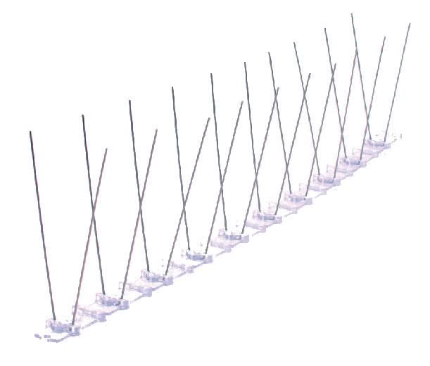Pinchos Anti Palomas E - 20 Base Policarbonato (1 metro) - Remi Hogar