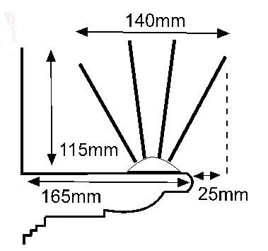 Base Metálica Anti Pombo Spikes E-40 (1 metro) 