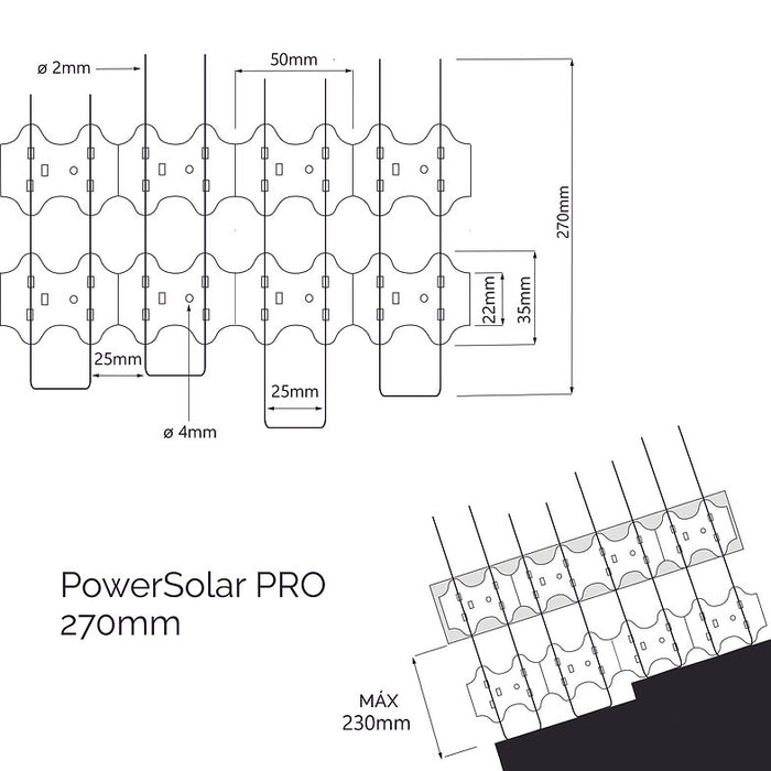 Picos anti-pássaros para painéis solares 