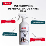 Defenolor - Spray Anti Micciones para Perros, Gatos y Palomas 750 ml - Remi Hogar