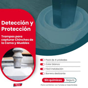 Trampas chinches 4 unidades - Remi Hogar - Remi Hogar