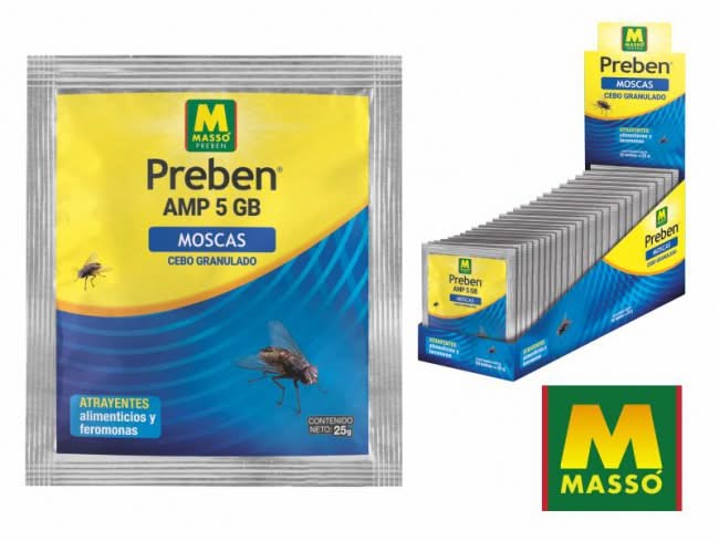 Preben AMP 5 GB Cebo Granulado Insecticida Moscas - Masso - Remi Hogar