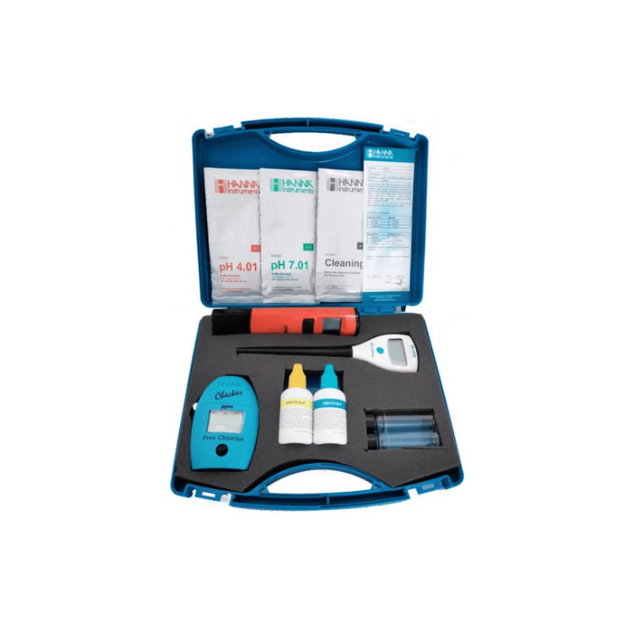 Pasta Cloro Livre, pH e Tº HI701 + HI98107 + HI98501 - Hanna