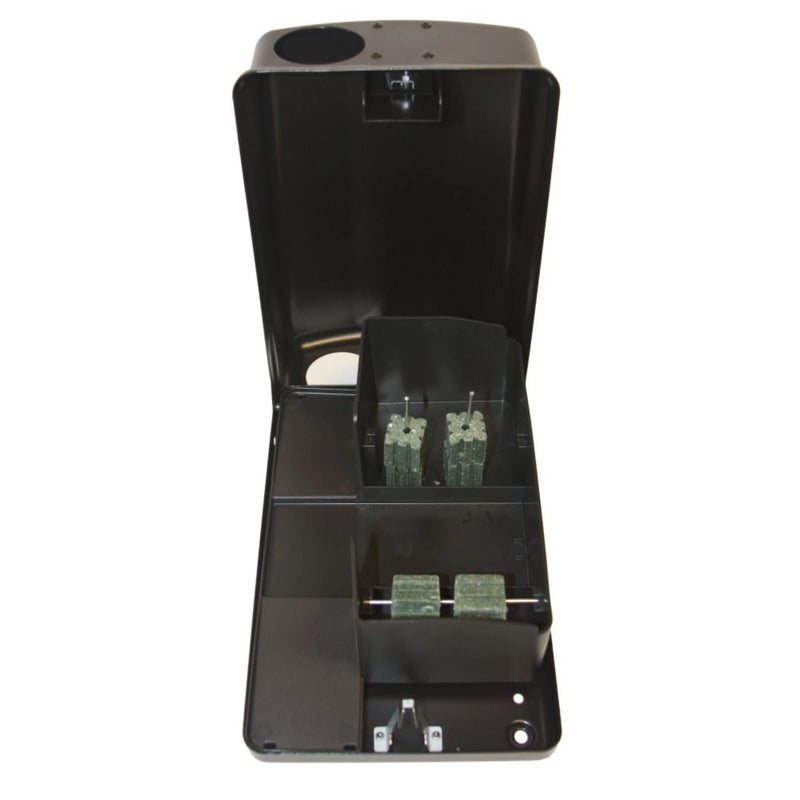 La AF Fortis es una caja portacebos metálica abierta