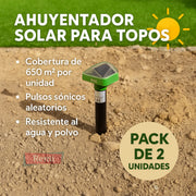 Ahuyentador solar para topos resistente al agua - Masso - Remi Hogar