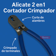 Alicate 2 en 1 Cortador Crimpador - Remi Hogar - Remi Hogar