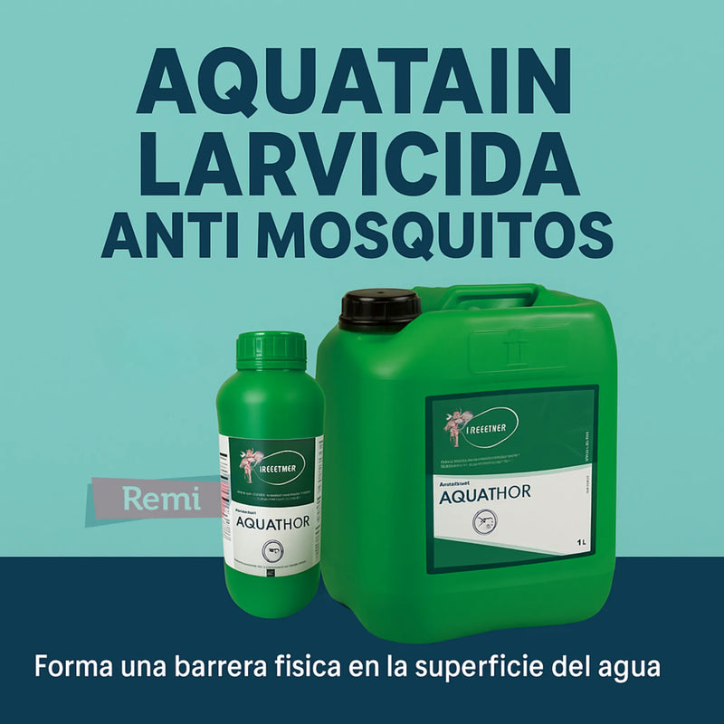 Aquatain Larvicida Anti Mosquitos 1L y 5L - Insecthor - Remi Hogar