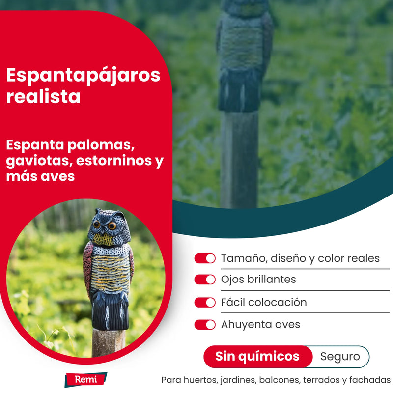 Búho Espantapájaros - Remi Hogar - Remi Hogar