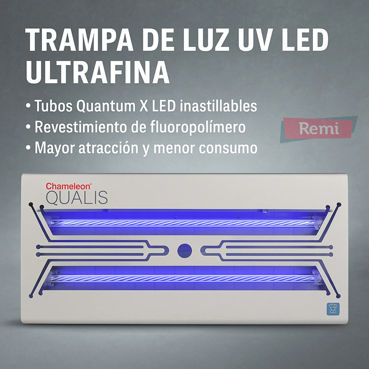 Chameleon Qualis LED Trampa Moscas y Mosquitos - PestWest - Remi Hogar