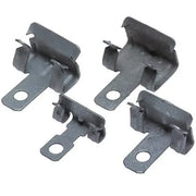 Clips galvanizados para vigas, fijación de sistemas antiaves, pack de 100 unidades.