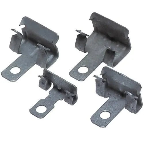 Clips galvanizados para vigas, fijación de sistemas antiaves, pack de 100 unidades.