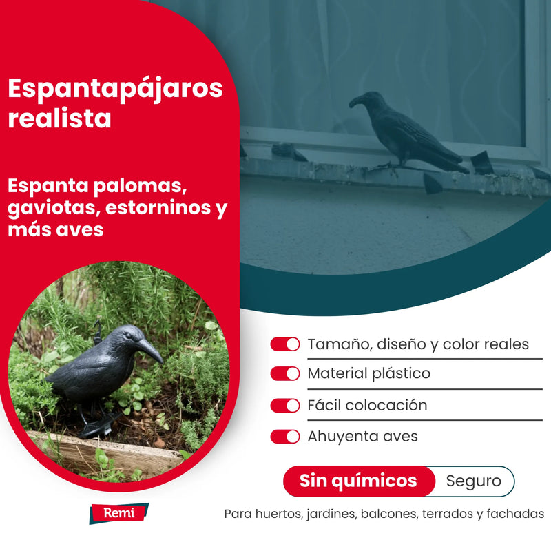 Cuervo Espantapájaros - Remi Hogar - Remi Hogar