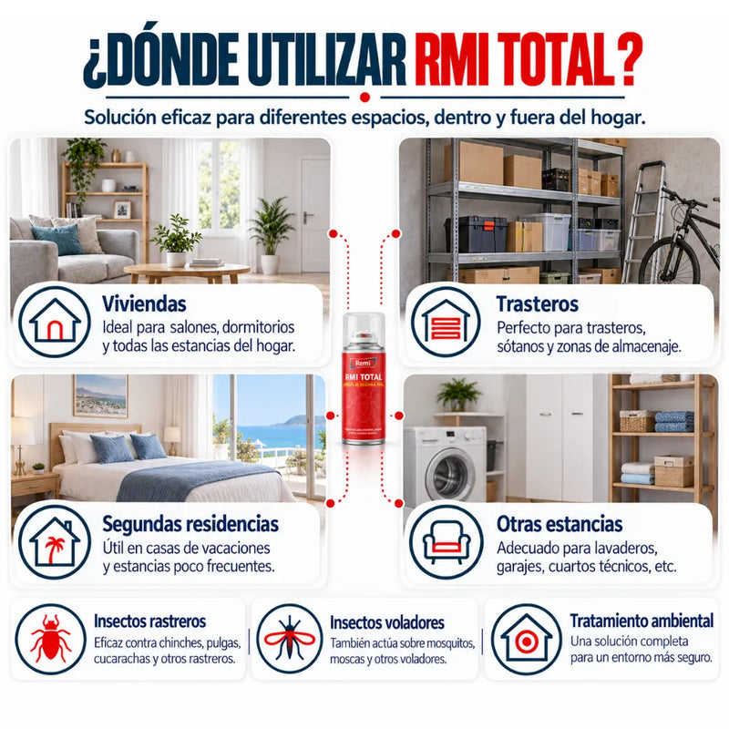 RMI Total la descarga insecticida para Insectos Rastreros y Voladores