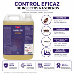 Fregasuelos insecticida profesional para el control de insectos rastreros