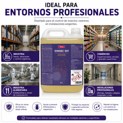 Fregasuelos insecticida profesional para el control de insectos rastreros