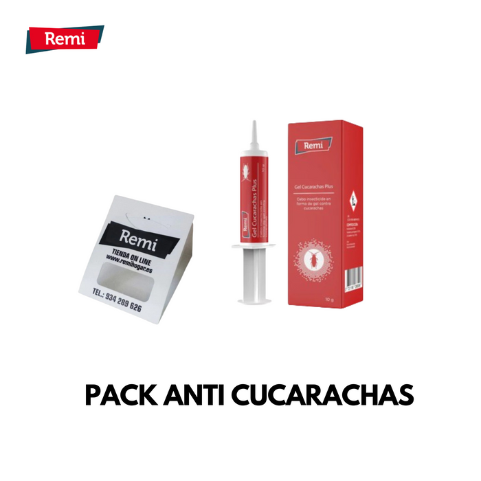 Pack Anti cucarachas Gel + Trampas - Remi Hogar