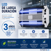 Flytrap 30 LED para captura profesional de insectos voladores |  Bajo Consumo | Cobertura 80 m²