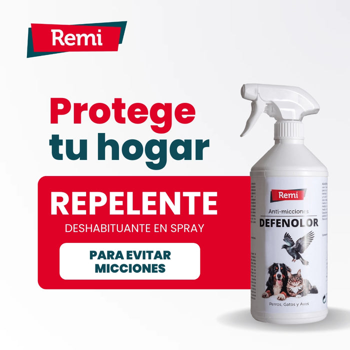 Defenolor - Spray Anti Micciones para Perros, Gatos y Palomas 750 ml