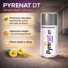 Aerosol insecticida descarga Pyrenat DT contra insectos voladores y rastreros 250 ml