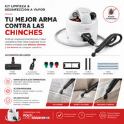 Kit de Limpieza y Desinfección a Vapor Polti anti chinches