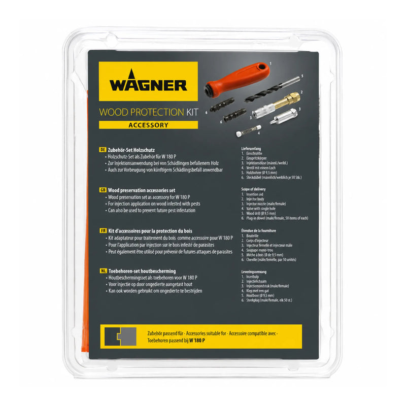 Kit aplicación pistola Wagner W180TB para inyección de protectores de madera