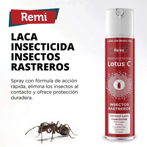 Laca - Spray Insecticida para Insectos Rastreros con Cánula 750 ml - Remi Hogar