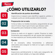 Malla Roedores 3 Metros - Remi Hogar - Remi Hogar