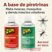 Spray insecticida ZUM mata moscas, mosquitos y otros insectos voladores
