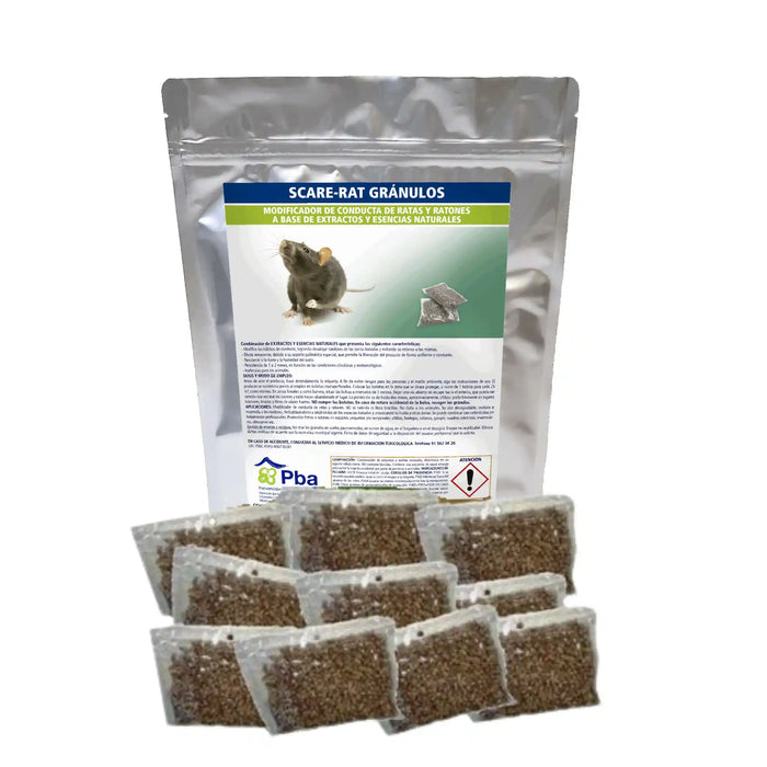 Scare-Rat Gránulos - Modificador de conducta natural contra ratas y ratones