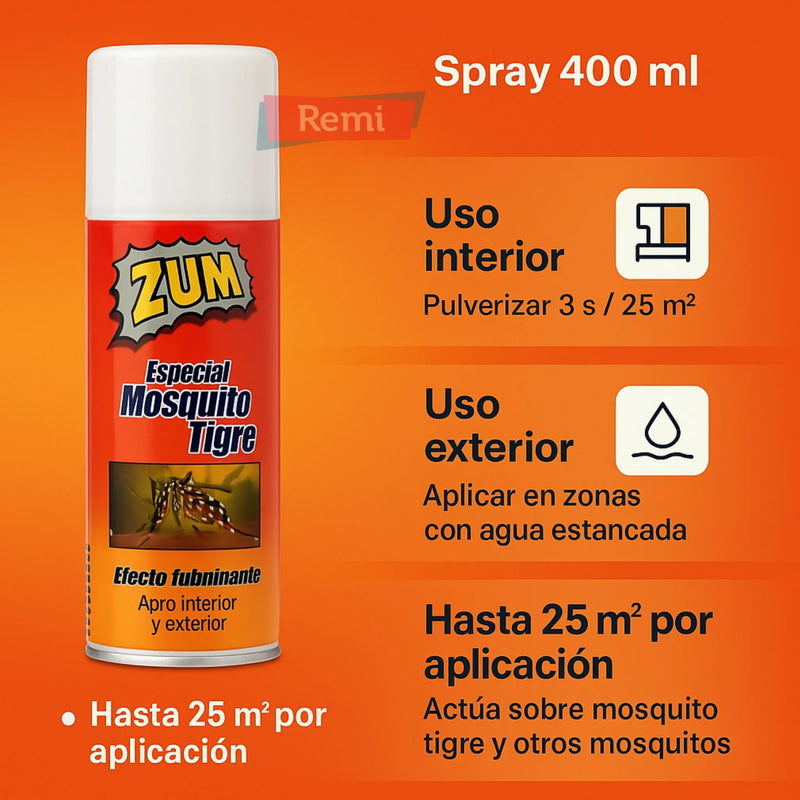 Mosquito Tigre Insecticida - Zum - Remi Hogar