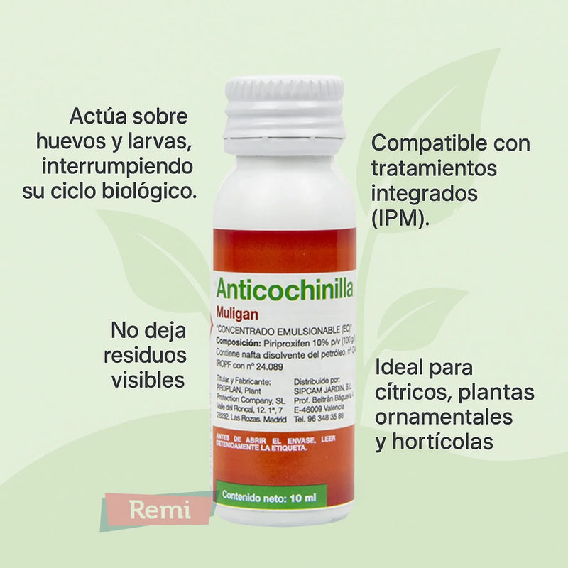 Muligan Insecticida anticochinilla 10 ml - Sipcam - Remi Hogar