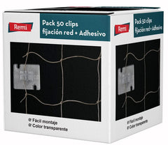 Clips Fijación para Red con Adhesivo - Remi Hogar