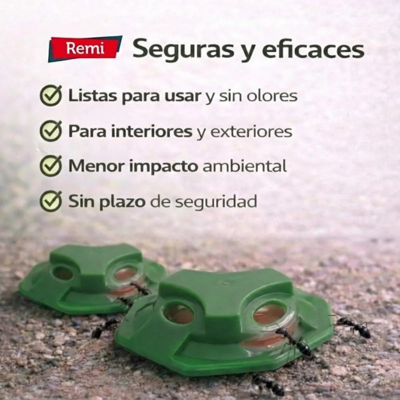 Pack 4 Trampas Gel Hormigas Plus - Remi Hogar - Remi Hogar