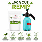 Kit Tierra de Diatomeas 1 kg de alta pureza y Pulverizador 2 L insecticida