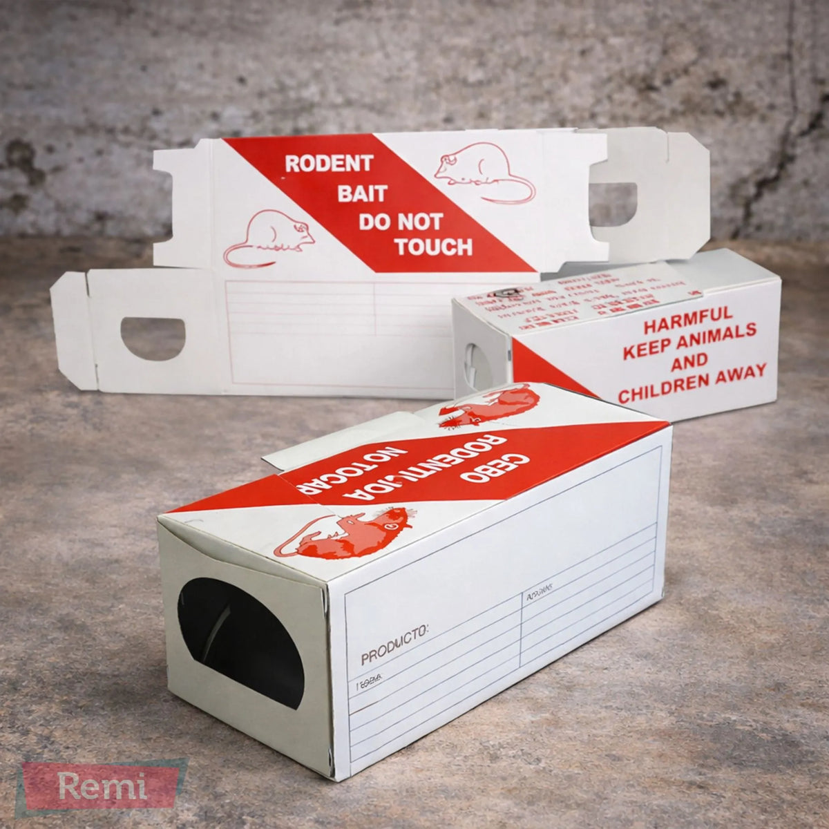 Portacebos de cartón para ratas y ratones