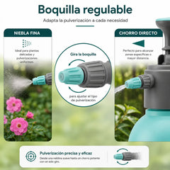 Pulverizador manual de 2 litros para jardín, huerto y limpieza