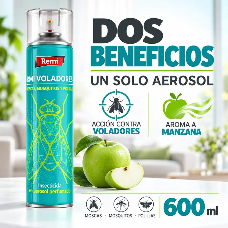 Insecticida en aerosol perfumado para combatir insectos voladores en el hogar contra moscas, mosquitos y polillas