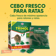 Raticida Cebo Fresco para ratas 500 gr. - Trimol - Remi Hogar