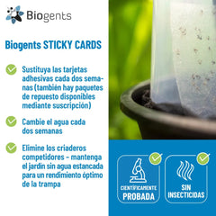 Pack 10 unidades recambios adhesivos para mantener la eficacia de la trampa BG-GAT