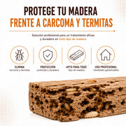 Gel Tratamiento Madera Carcoma y Termitas 400 ml Protector de Madera Listo para Usar en Interior
