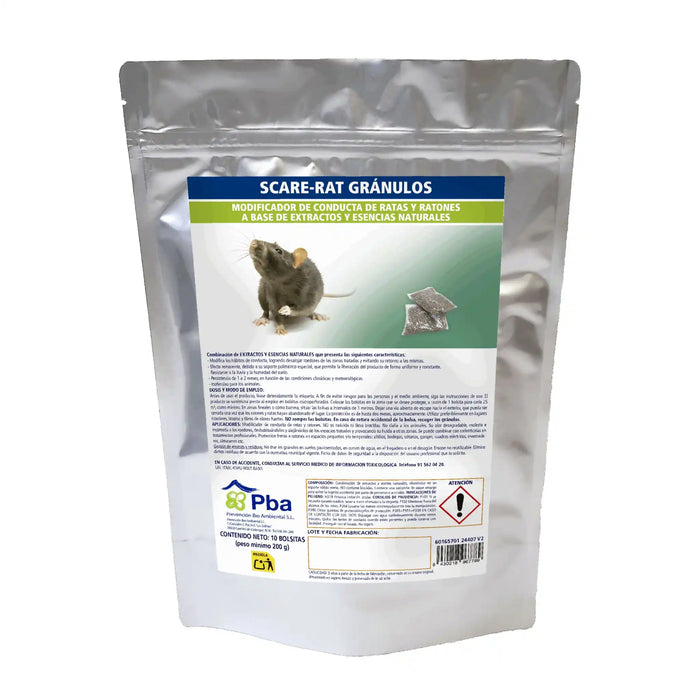 Scare-Rat Gránulos - Modificador de conducta natural contra ratas y ratones