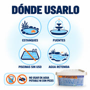 SERPA Mosquito Tablet 2 kg Larvicida Profesional en Comprimidos para Mosquitos y Mosquito Tigre
