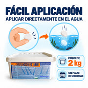 SERPA Mosquito Tablet 2 kg Larvicida Profesional en Comprimidos para Mosquitos y Mosquito Tigre